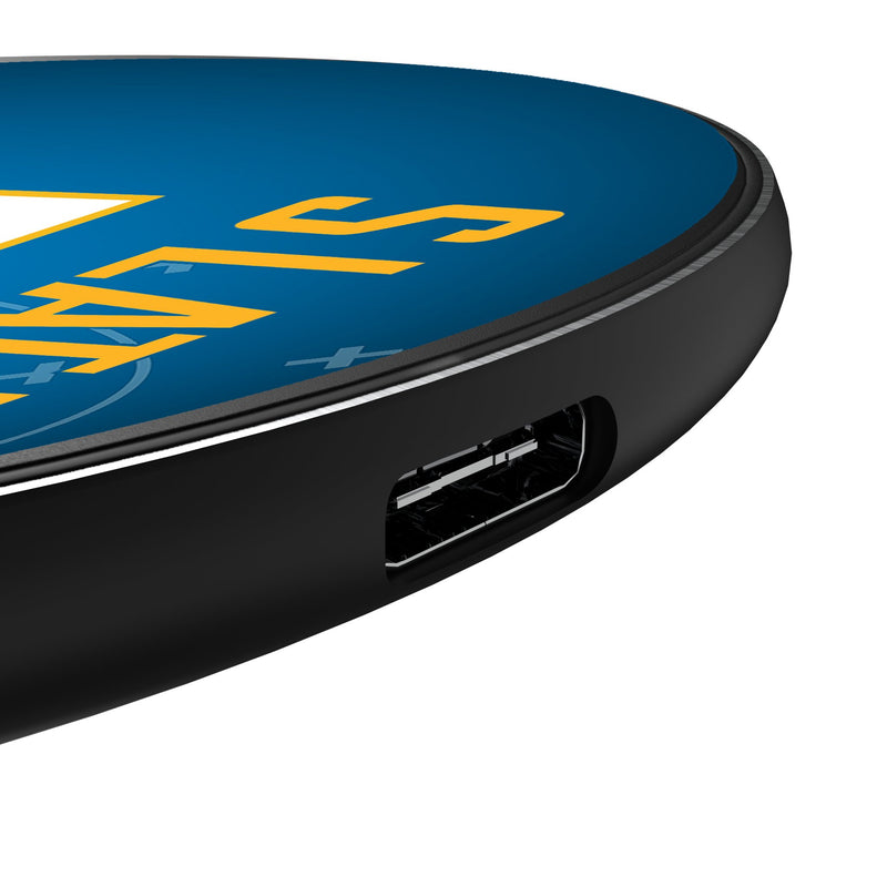RaShawn Slater Los Angeles Chargers 70 Ready 15-Watt Wireless Charger Detail.Jpg