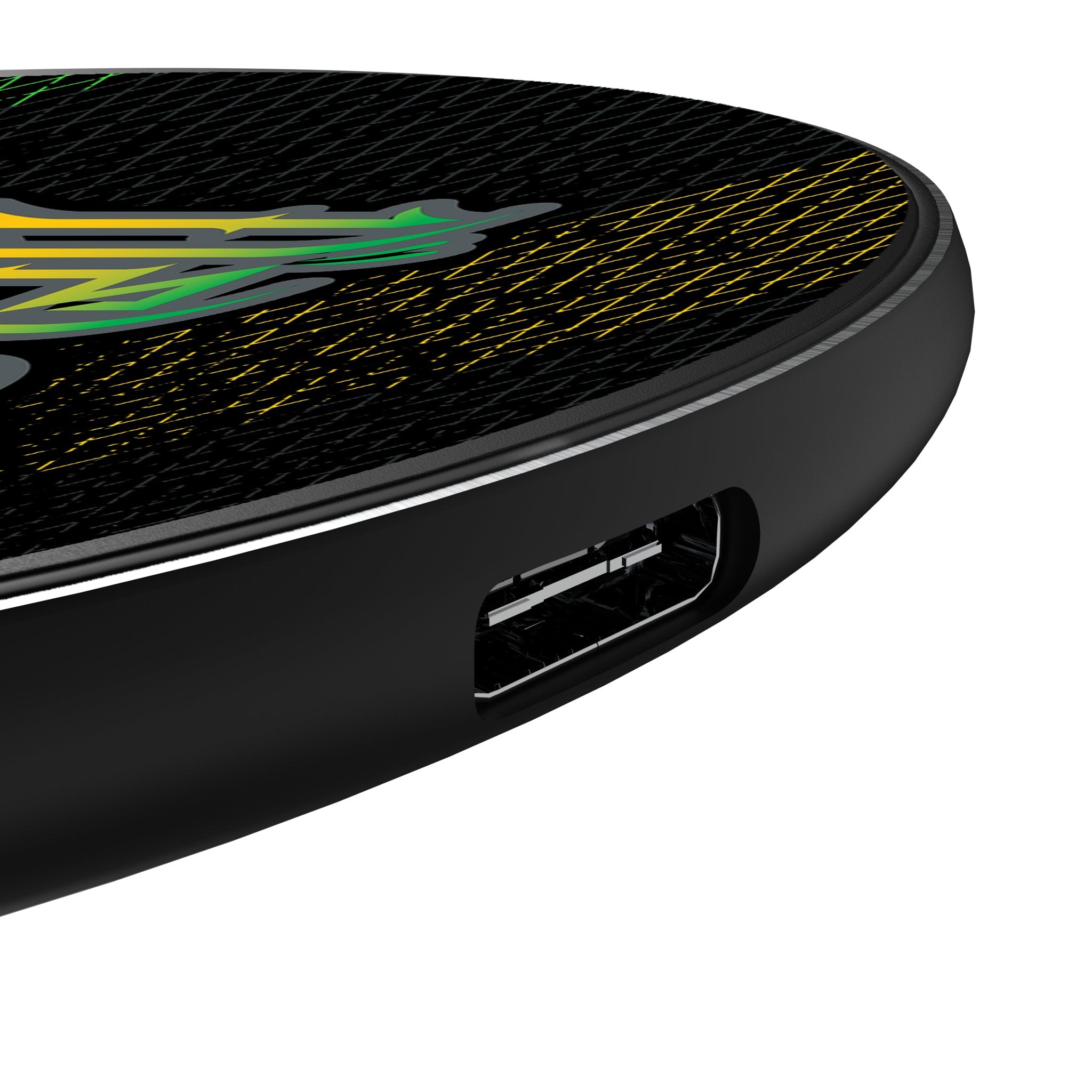 Rey Mysterio Steel 15-Watt Wireless Charger Detail.Jpg