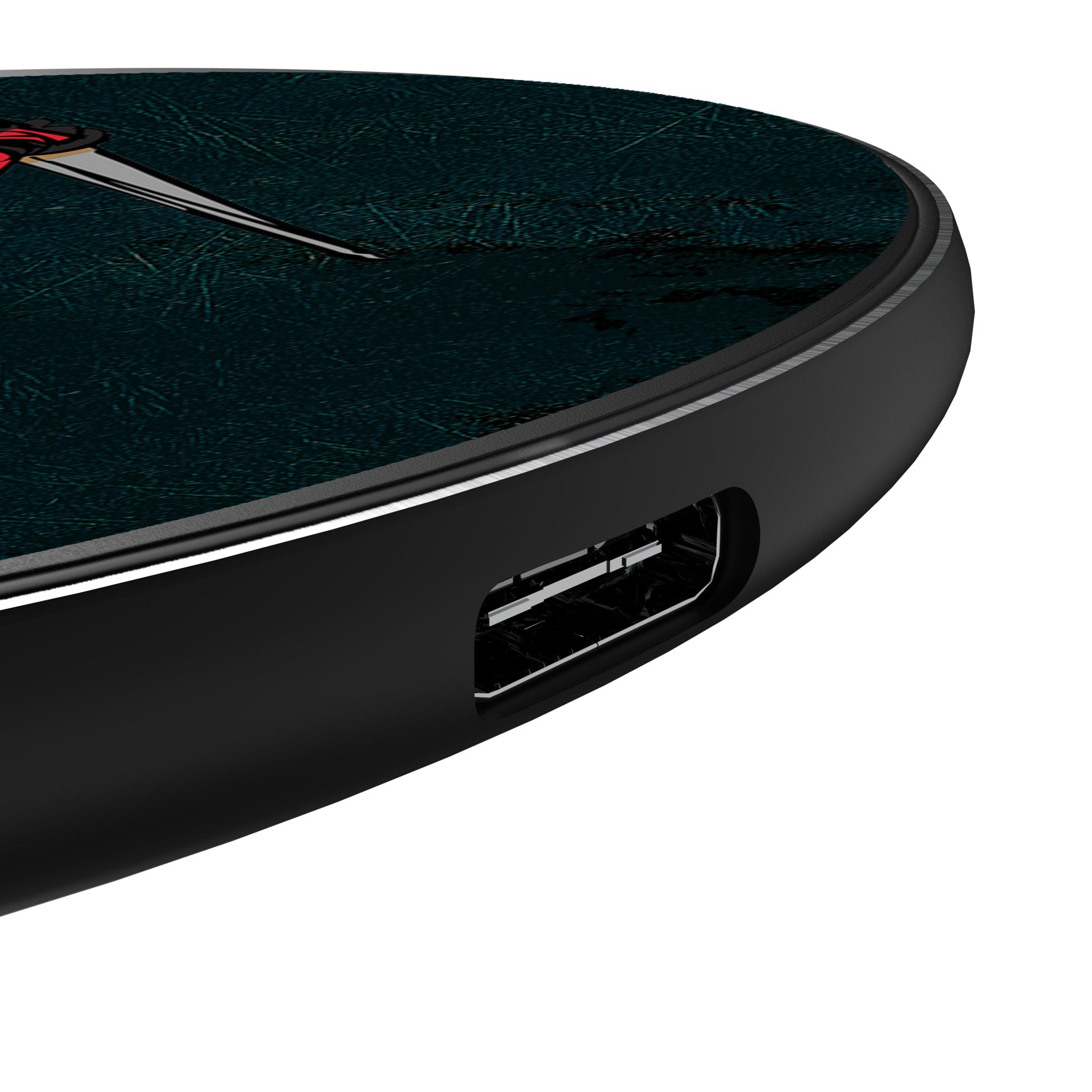 Marvel Deadpool Badge 15-Watt Wireless Charger Detail.Jpg