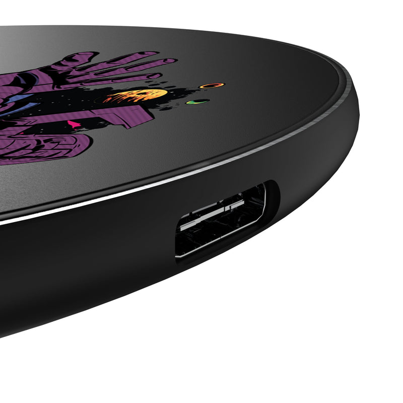 Marvel Galactus Badge 15-Watt Wireless Charger Detail.Jpg