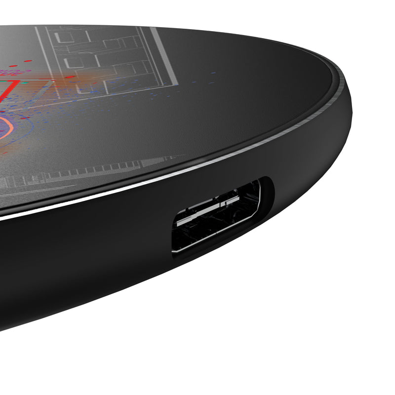 Marvel Miles Morales Badge 15-Watt Wireless Charger Detail.Jpg