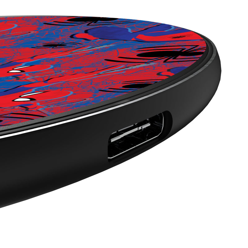 Marvel Spider-Man Pattern 15-Watt Wireless Charger Detail.Jpg