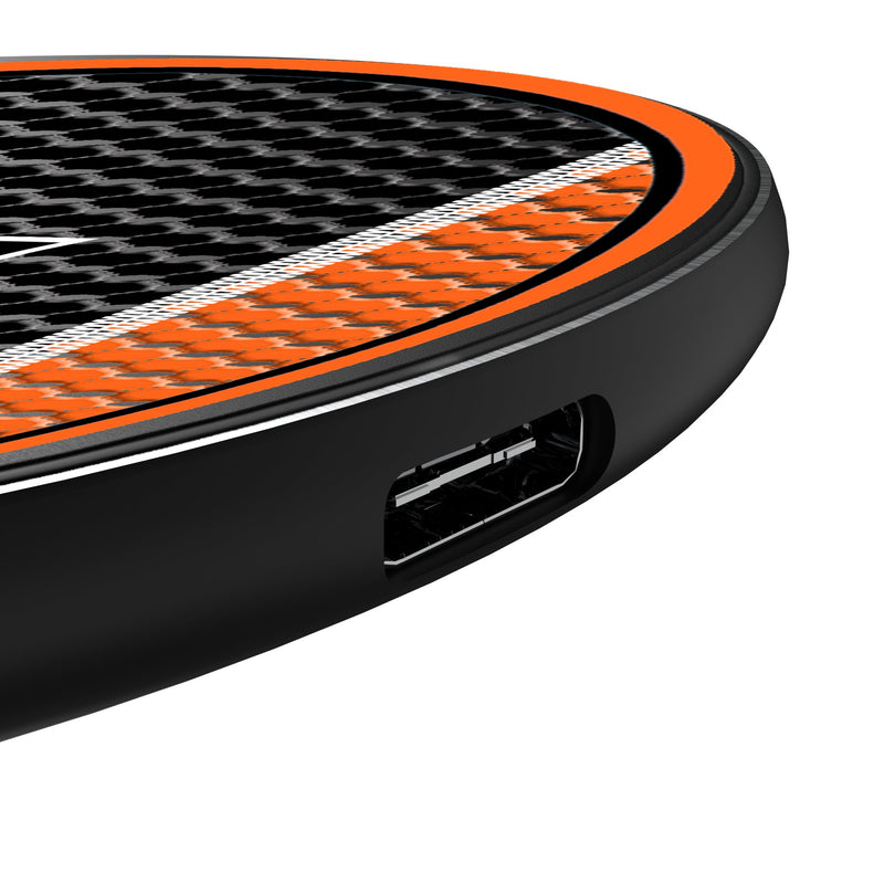 Princeton Tigers Mesh 15-Watt Wireless Charger Detail.Jpg