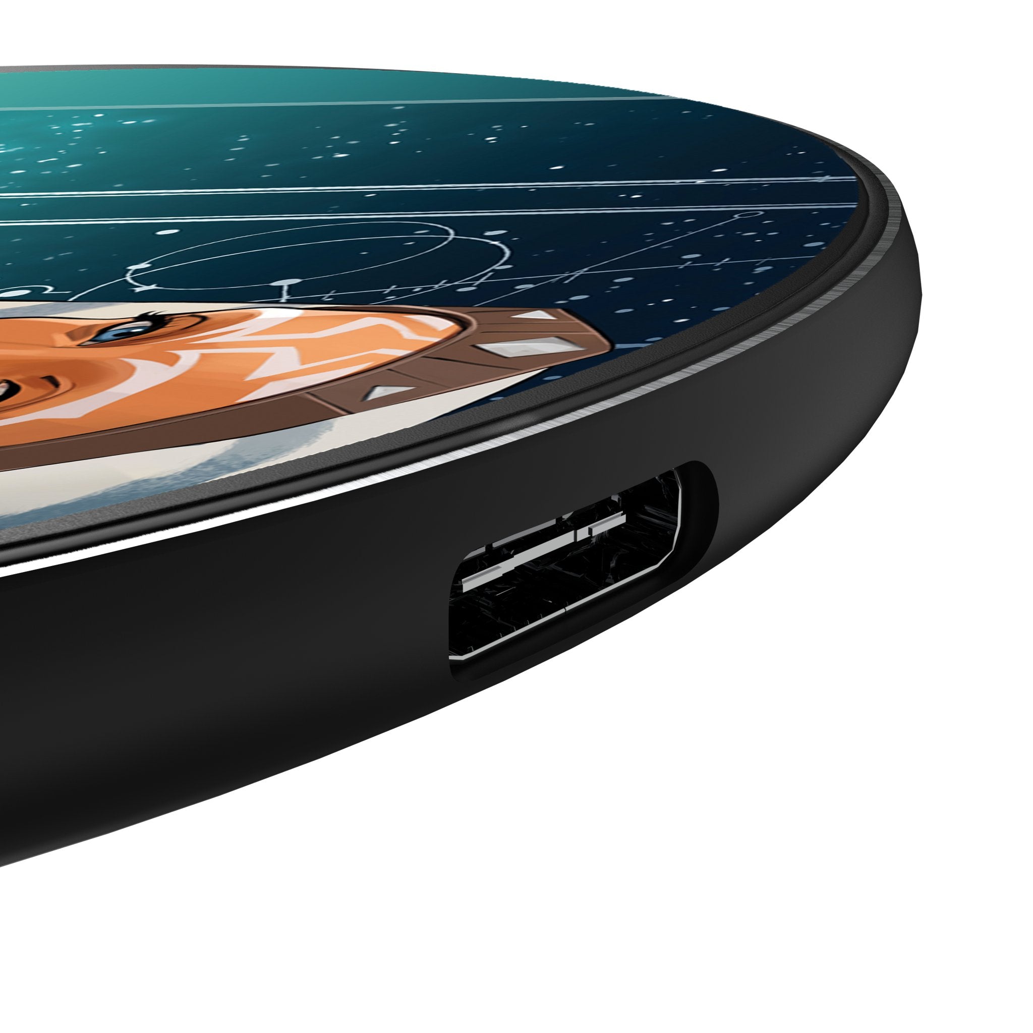 Star Wars Ahsoka Portrait 15-Watt Wireless Charger Detail.Jpg