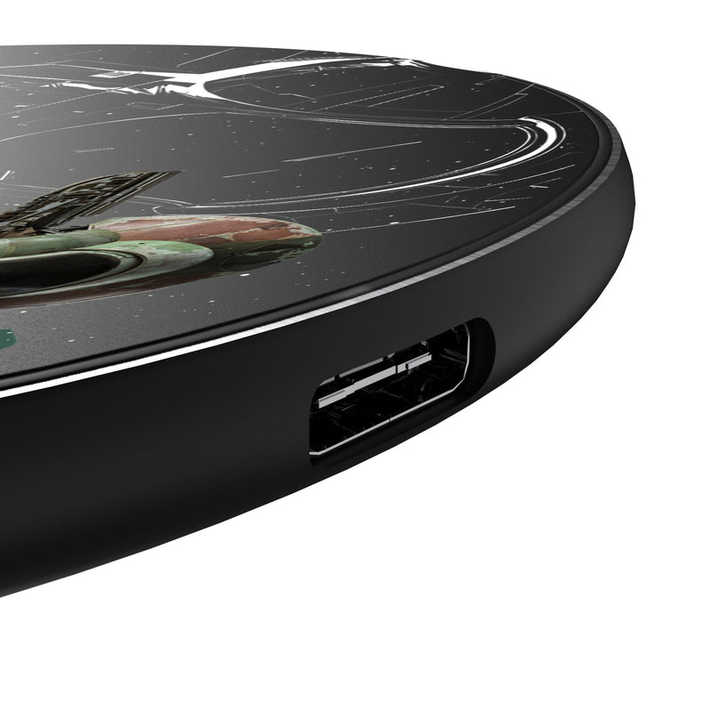 Star Wars Slave I FactionTech 15-Watt Wireless Charger Detail.Jpg
