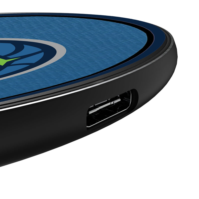 Minnesota Lynx Personalized Endzone Solid 15-Watt Wireless Charger Detail.Jpg