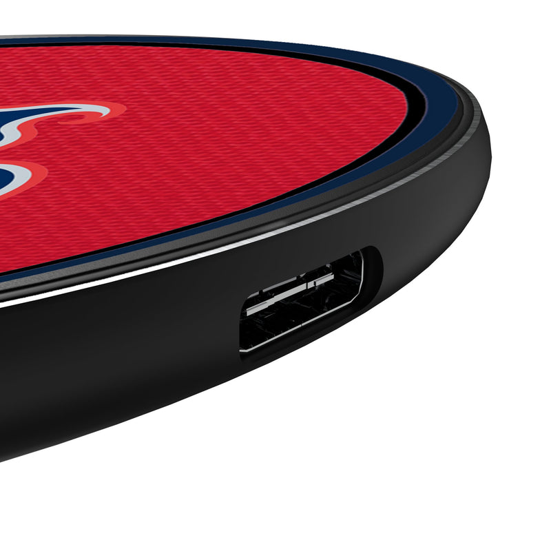 Washington Mystics Solid 15-Watt Wireless Charger Detail.Jpg