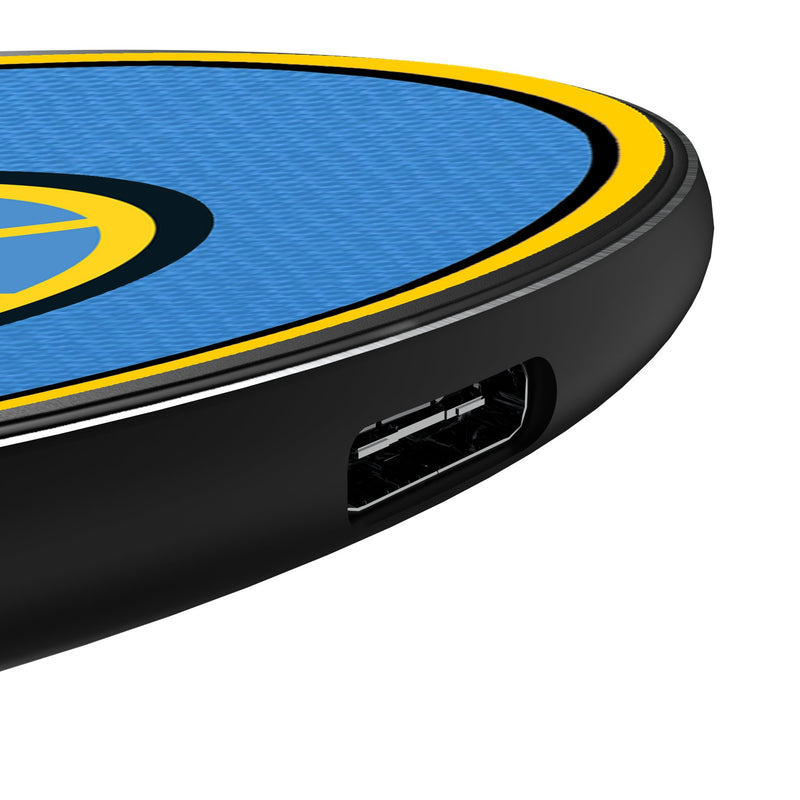 Chicago Sky Personalized Endzone Solid 15-Watt Wireless Charger Detail.Jpg