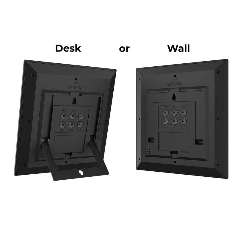 Texas A&M University Aggies Color Block Wall Clock Kickstand.Jpg