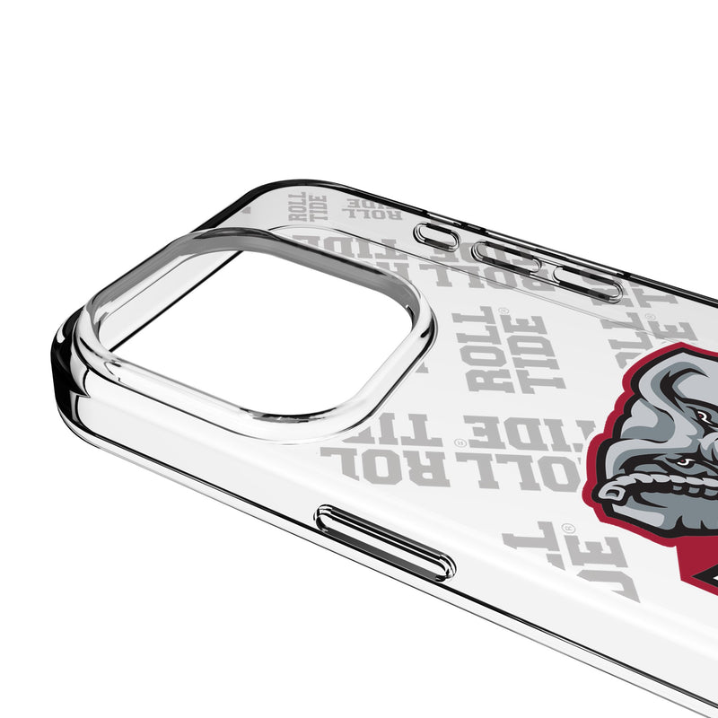 University of Alabama Crimson Tide Script A Quadtile iPhone Clear Phone Case for Apple iPhone Detail.Jpg