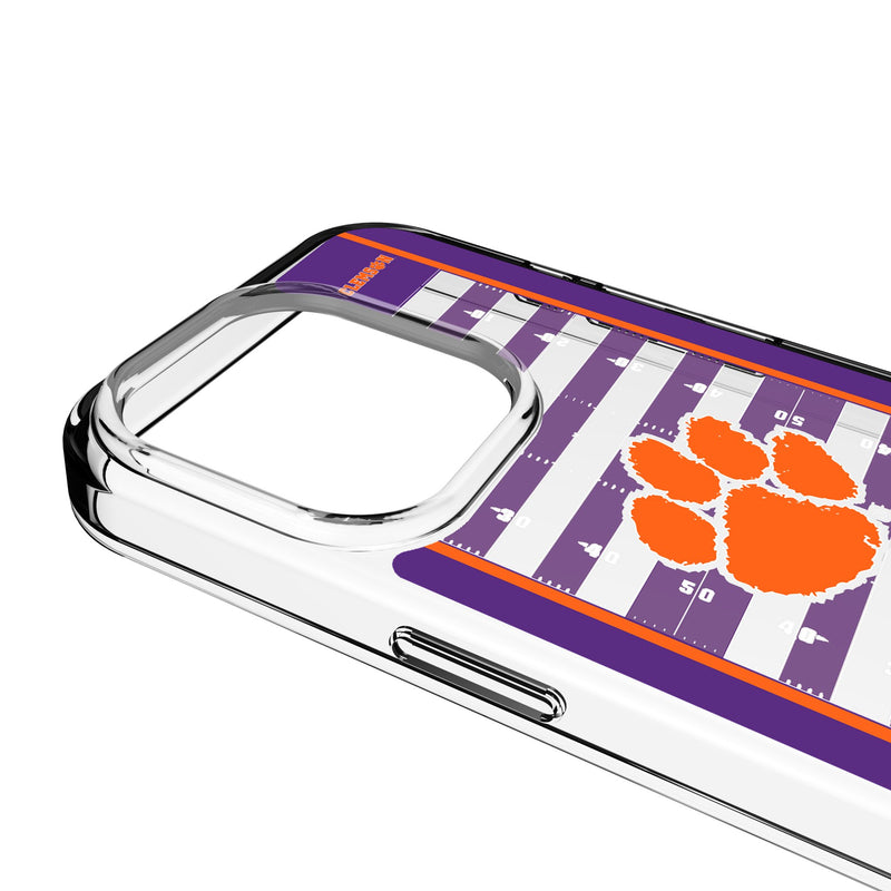 Clemson University Tigers Field iPhone Clear Phone Case for Apple iPhone Detail.Jpg