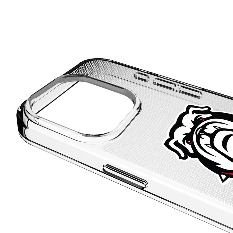 University of Georgia Bulldogs Uga Linen iPhone Clear Phone Case for Apple iPhone Detail.Jpg