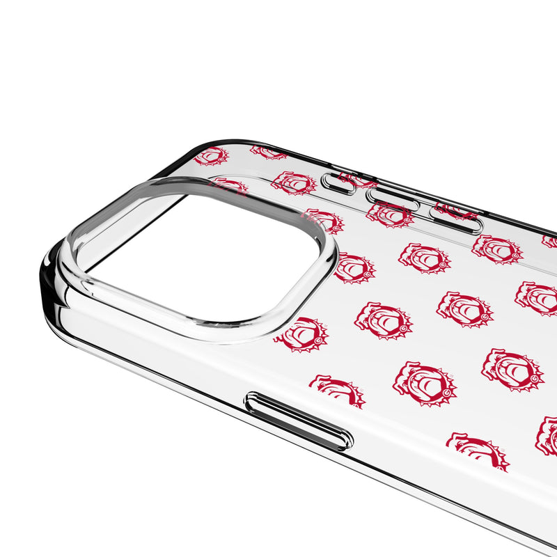 University of Georgia Bulldogs Uga Fashion Pattern iPhone Clear Phone Case for Apple iPhone Detail.Jpg