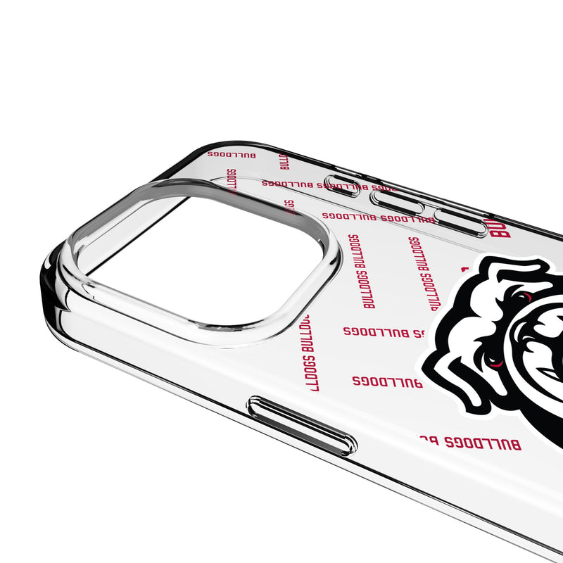 University of Georgia Bulldogs Uga Quadtile iPhone Clear Phone Case for Apple iPhone Detail.Jpg