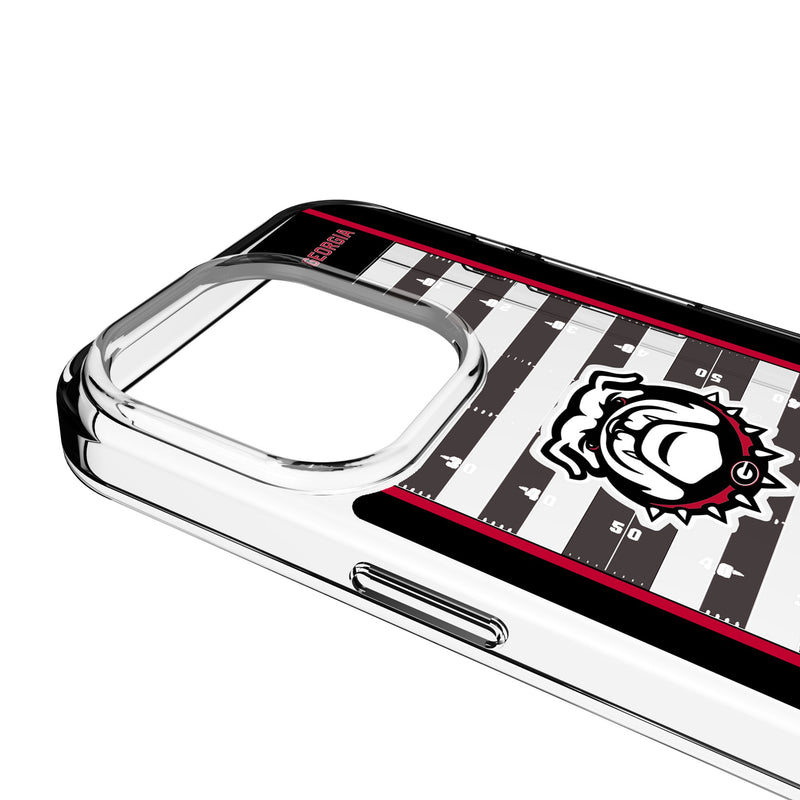 University of Georgia Bulldogs Uga Field iPhone Clear Phone Case for Apple iPhone Detail.Jpg