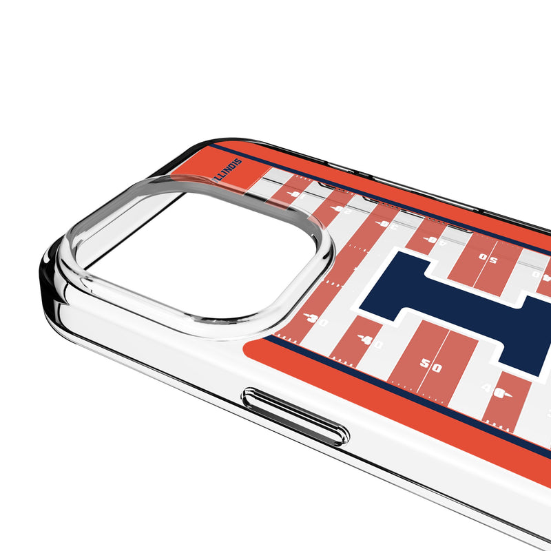 University of Illinois Fighting Illini Field iPhone Clear Phone Case for Apple iPhone Detail.Jpg