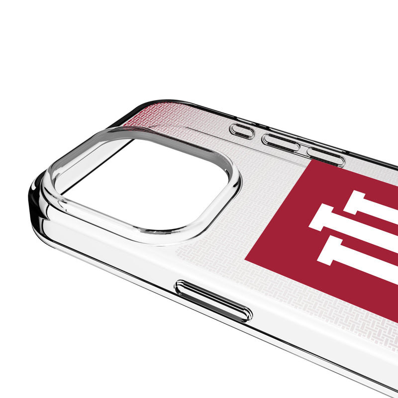 Indiana University Hoosiers Linen iPhone Clear Phone Case for Apple iPhone Detail.Jpg
