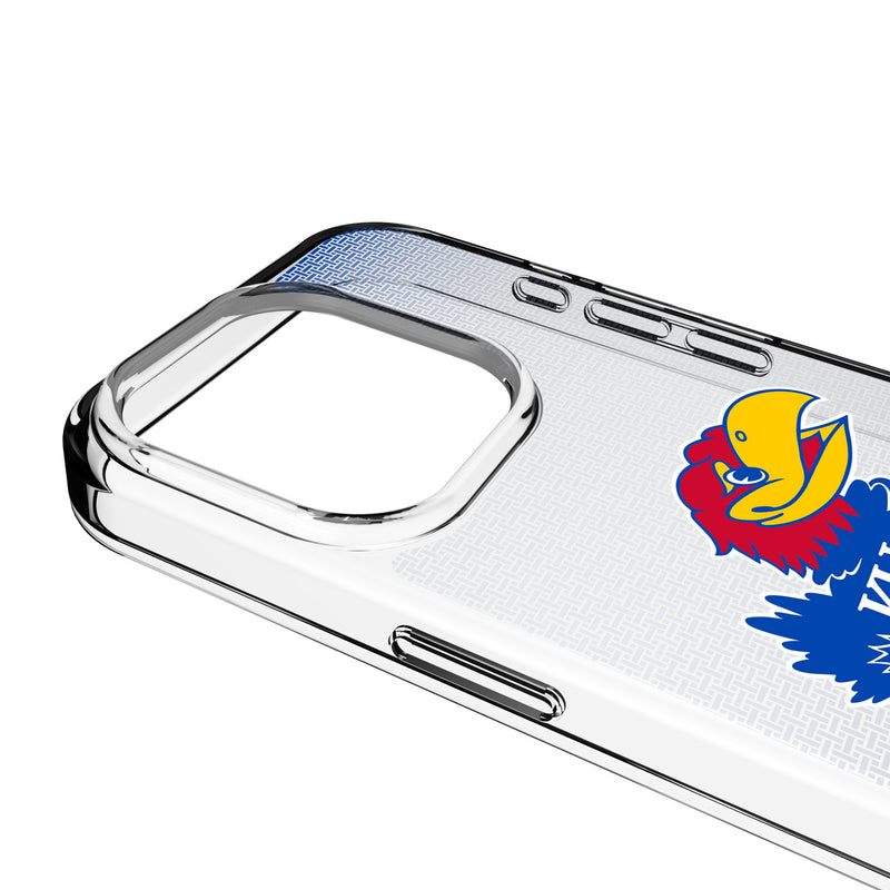 University of Kansas Jayhawks Linen iPhone Clear Phone Case for Apple iPhone Detail.Jpg