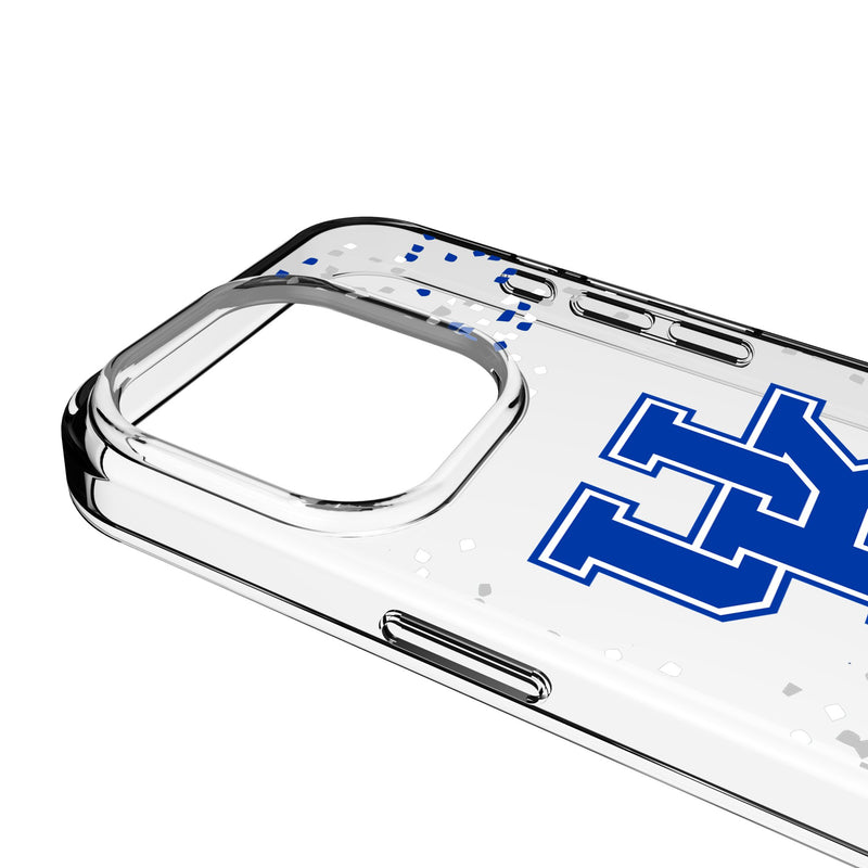 University of Kentucky Wildcats Confetti iPhone Clear Phone Case for Apple iPhone Detail.Jpg