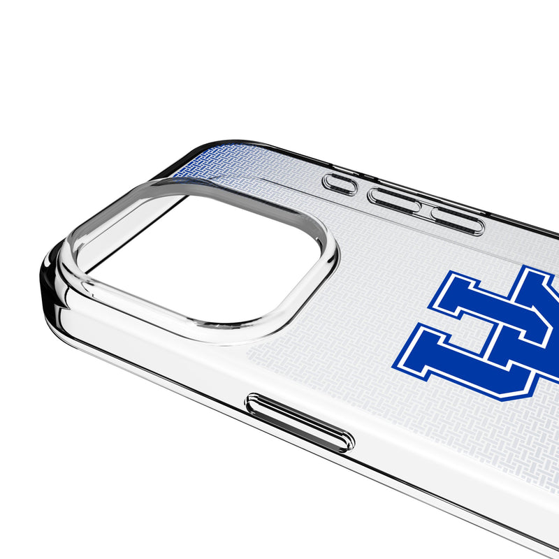 University of Kentucky Wildcats Linen iPhone Clear Phone Case for Apple iPhone Detail.Jpg