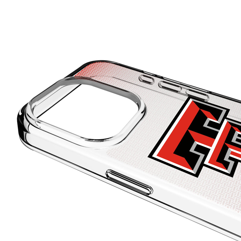 Texas Tech Red Raiders Linen iPhone Clear Phone Case for Apple iPhone Detail.Jpg