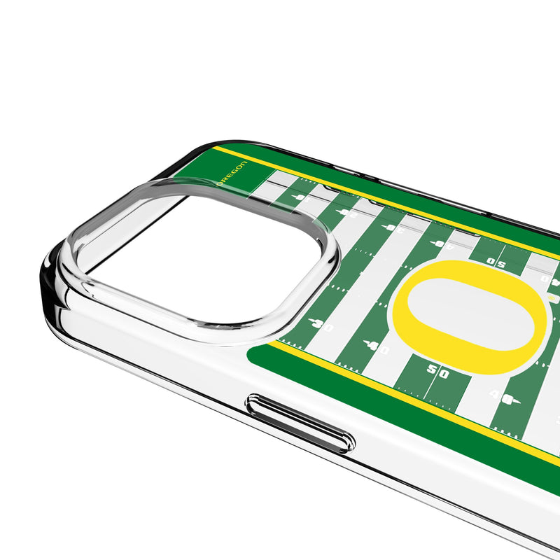 University of Oregon Ducks Field iPhone Clear Phone Case for Apple iPhone Detail.Jpg