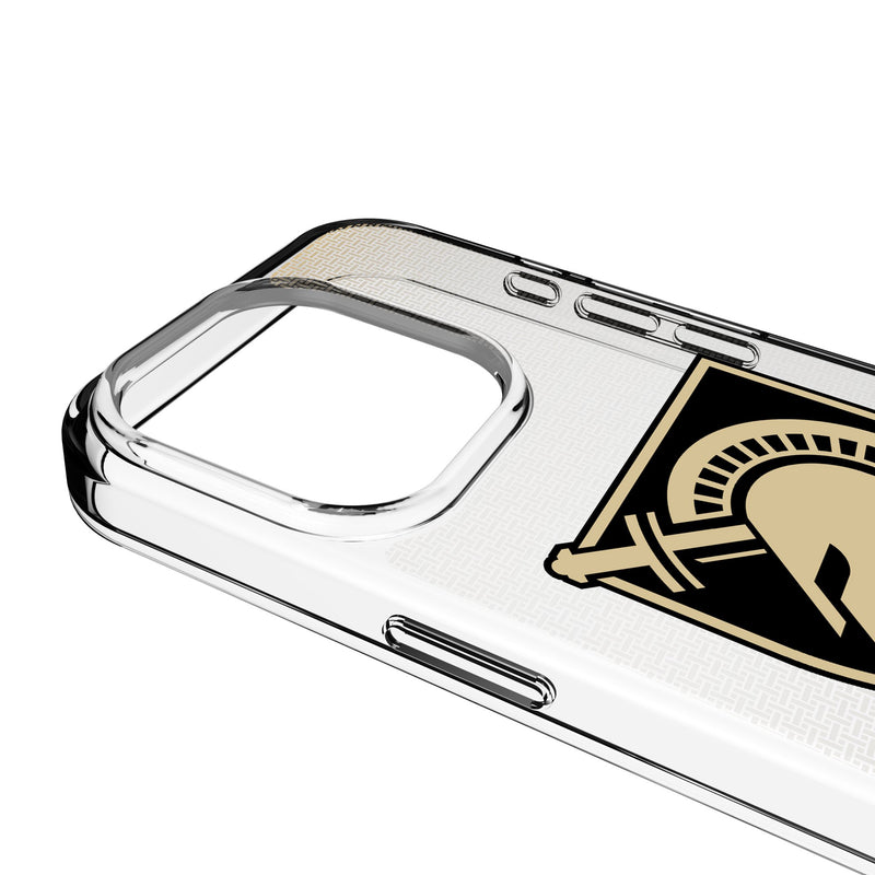 United States Military Academy Black Knights Linen iPhone Clear Phone Case for Apple iPhone Detail.Jpg