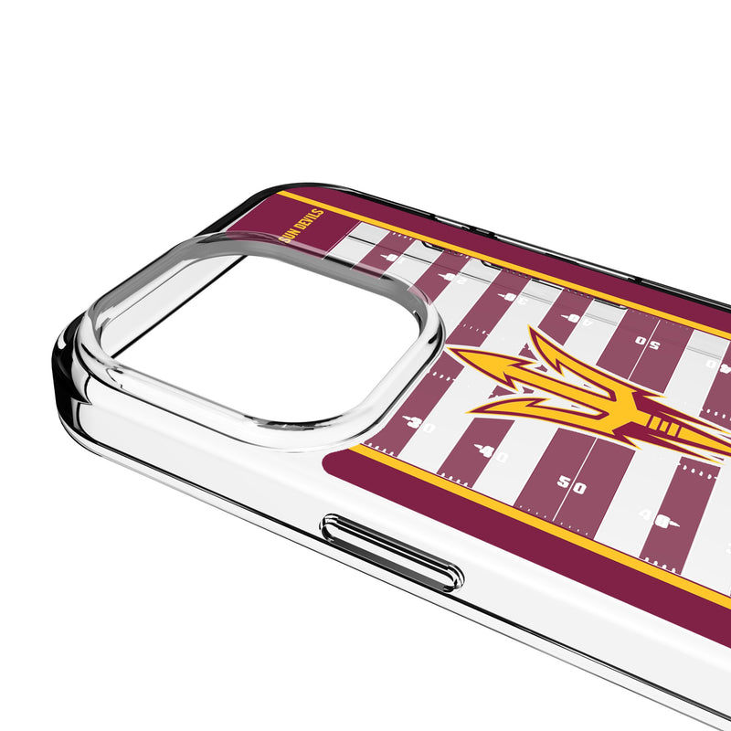 Arizona State University Sun Devils Field iPhone Clear Phone Case for Apple iPhone Detail.Jpg