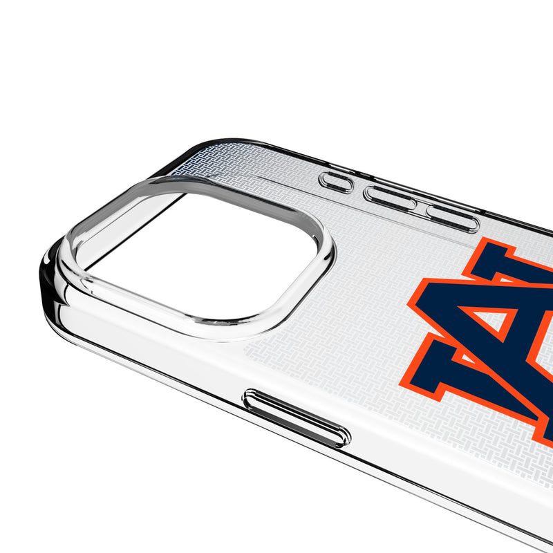 University of Auburn Tigers Linen iPhone Clear Phone Case for Apple iPhone Detail.Jpg