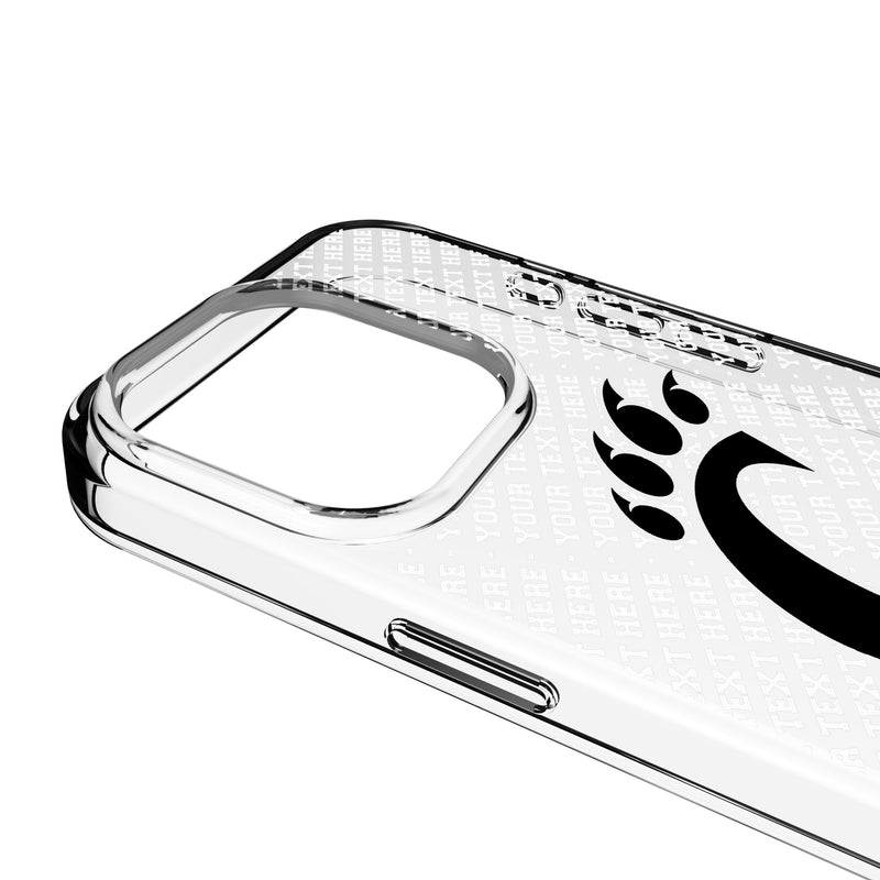 University of Cincinnati Bearcats Personalized EndZone Plus iPhone Clear Phone Case for Apple iPhone Detail.Jpg