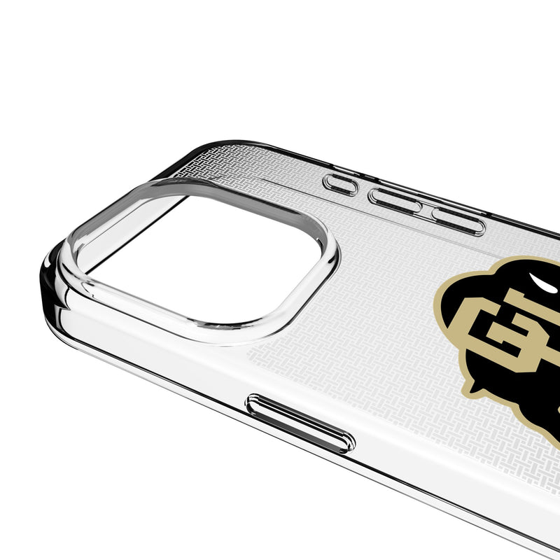 University of Colorado Buffaloes Linen iPhone Clear Phone Case for Apple iPhone Detail.Jpg
