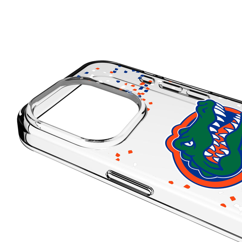 University of Florida Gators Confetti iPhone Clear Phone Case for Apple iPhone Detail.Jpg