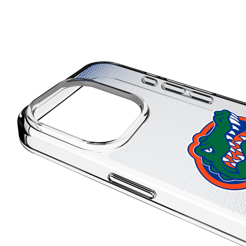 University of Florida Gators Linen iPhone Clear Phone Case for Apple iPhone Detail.Jpg