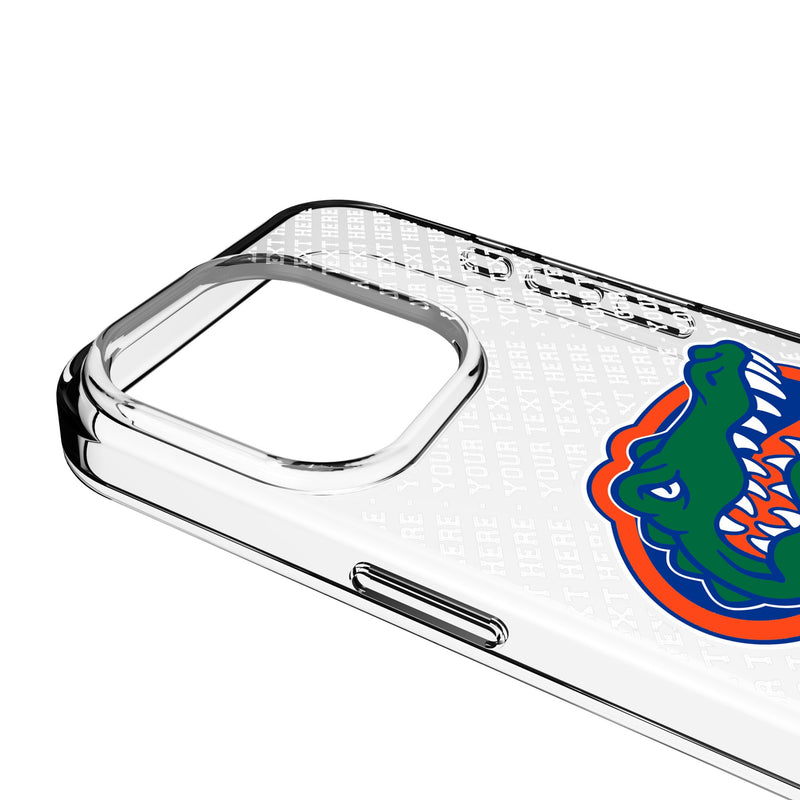 University of Florida Gators Personalized EndZone Plus iPhone Clear Phone Case for Apple iPhone Detail.Jpg
