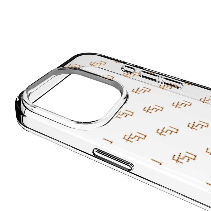 Florida State University Seminoles Fashion Pattern iPhone Clear Phone Case for Apple iPhone Detail.Jpg