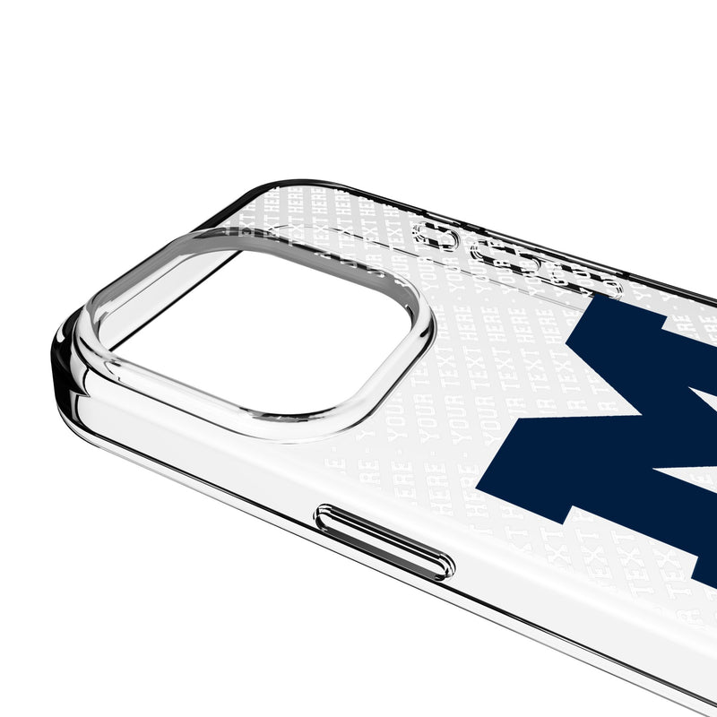 University of Michigan Wolverines Personalized EndZone Plus iPhone Clear Phone Case for Apple iPhone Detail.Jpg