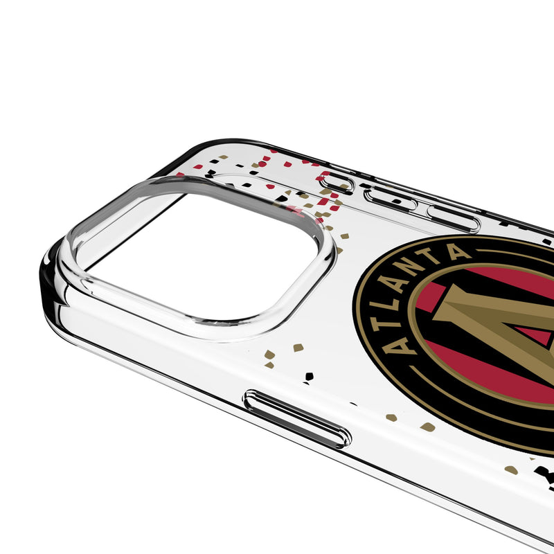 Atlanta United FC Confetti iPhone Clear Phone Case for Apple iPhone Detail.Jpg