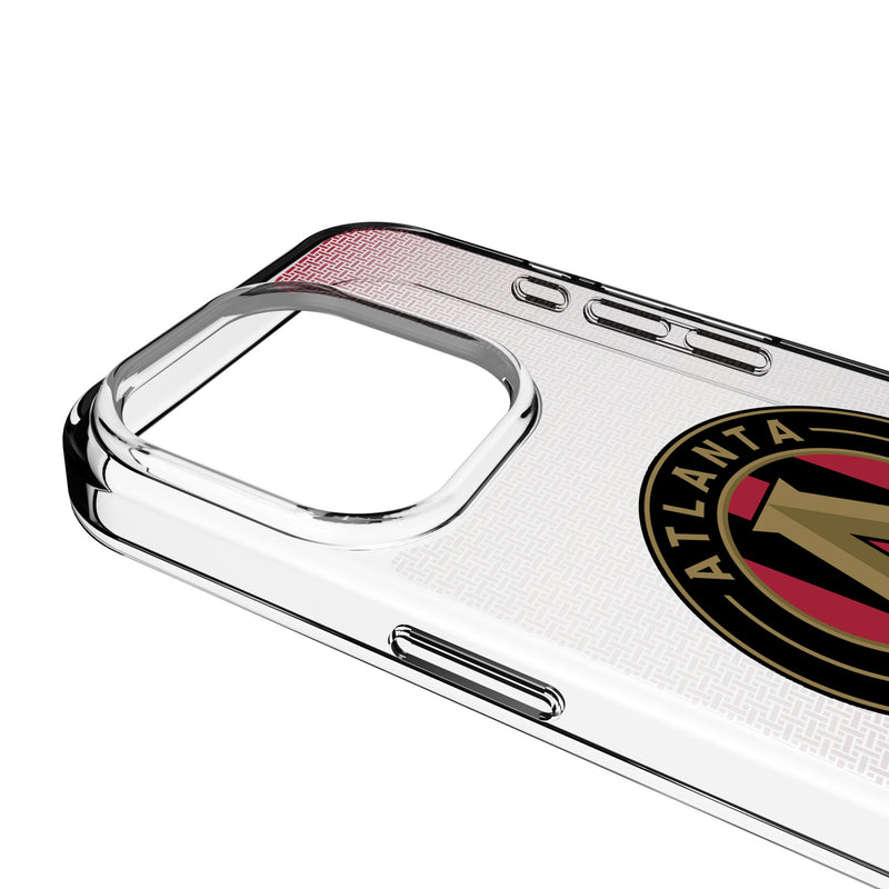 Atlanta United FC Linen iPhone Clear Phone Case for Apple iPhone Detail.Jpg