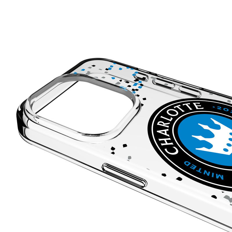 Charlotte FC Confetti iPhone Clear Phone Case for Apple iPhone Detail.Jpg
