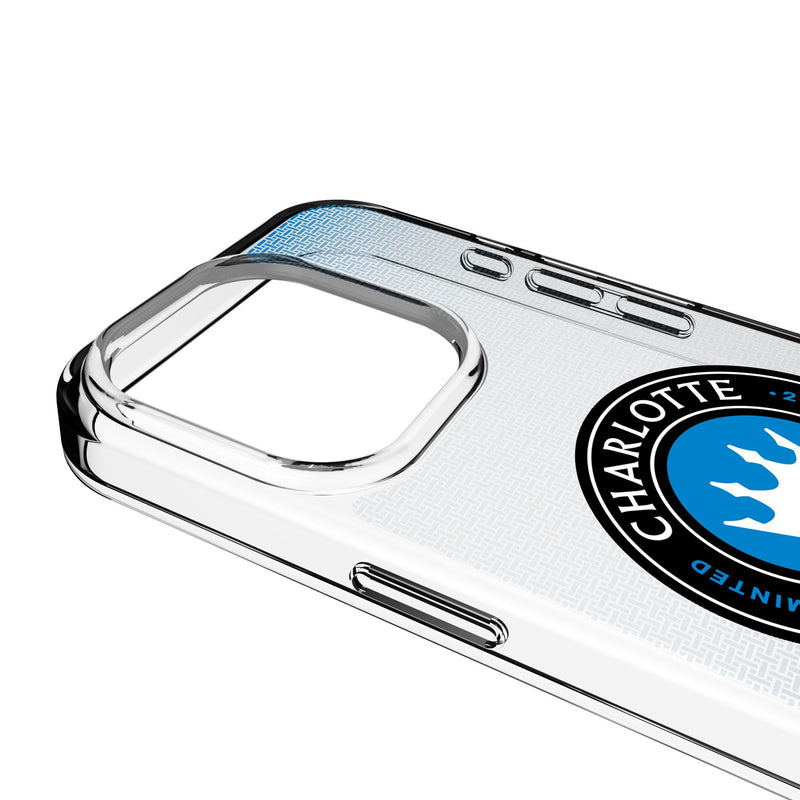 Charlotte FC Linen iPhone Clear Phone Case for Apple iPhone Detail.Jpg