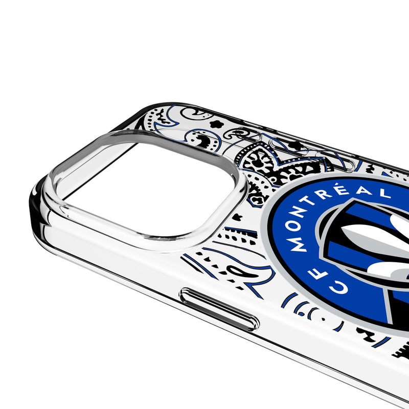 CF Montreal Paisley iPhone Clear Phone Case for Apple iPhone Detail.Jpg
