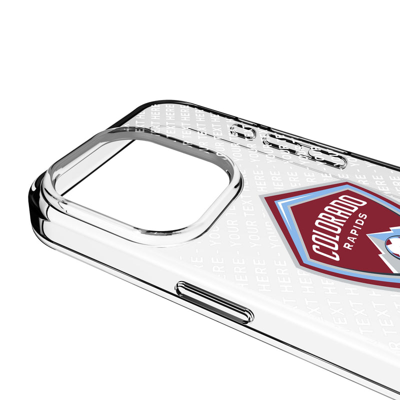Colorado Rapids Personalized EndZone Plus iPhone Clear Phone Case for Apple iPhone Detail.Jpg
