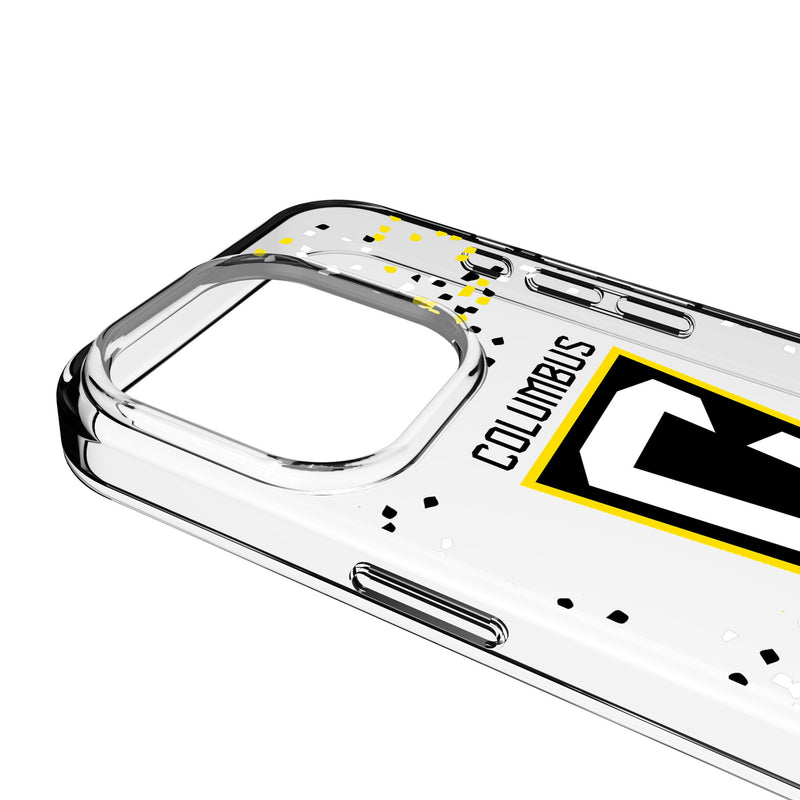 Columbus Crew Confetti iPhone Clear Phone Case for Apple iPhone Detail.Jpg