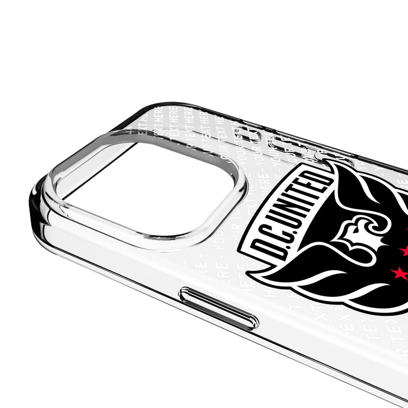 DC United Personalized EndZone Plus iPhone Clear Phone Case for Apple iPhone Detail.Jpg