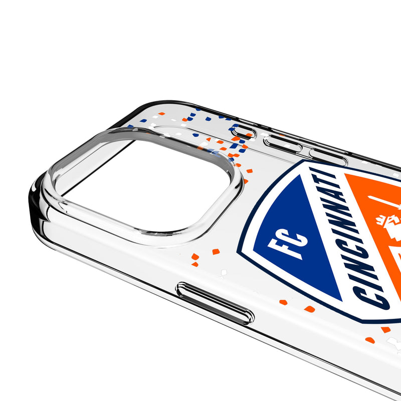 FC Cincinnati Confetti iPhone Clear Phone Case for Apple iPhone Detail.Jpg