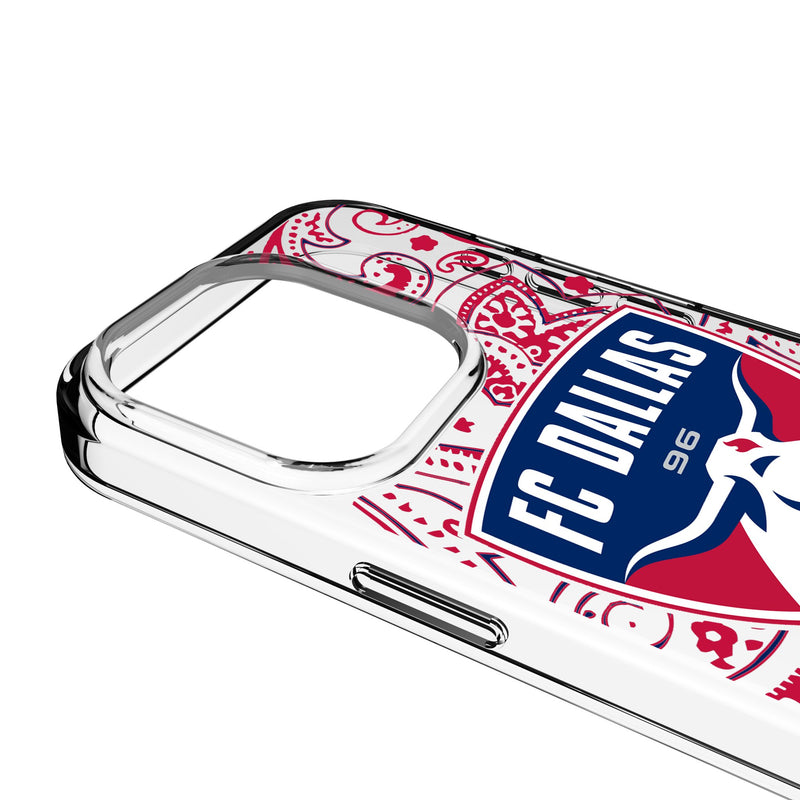 FC Dallas Paisley iPhone Clear Phone Case for Apple iPhone Detail.Jpg