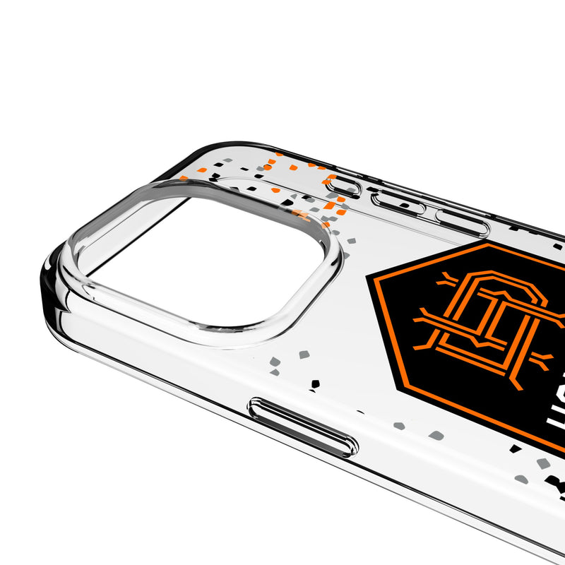 Houston Dynamo Confetti iPhone Clear Phone Case for Apple iPhone Detail.Jpg