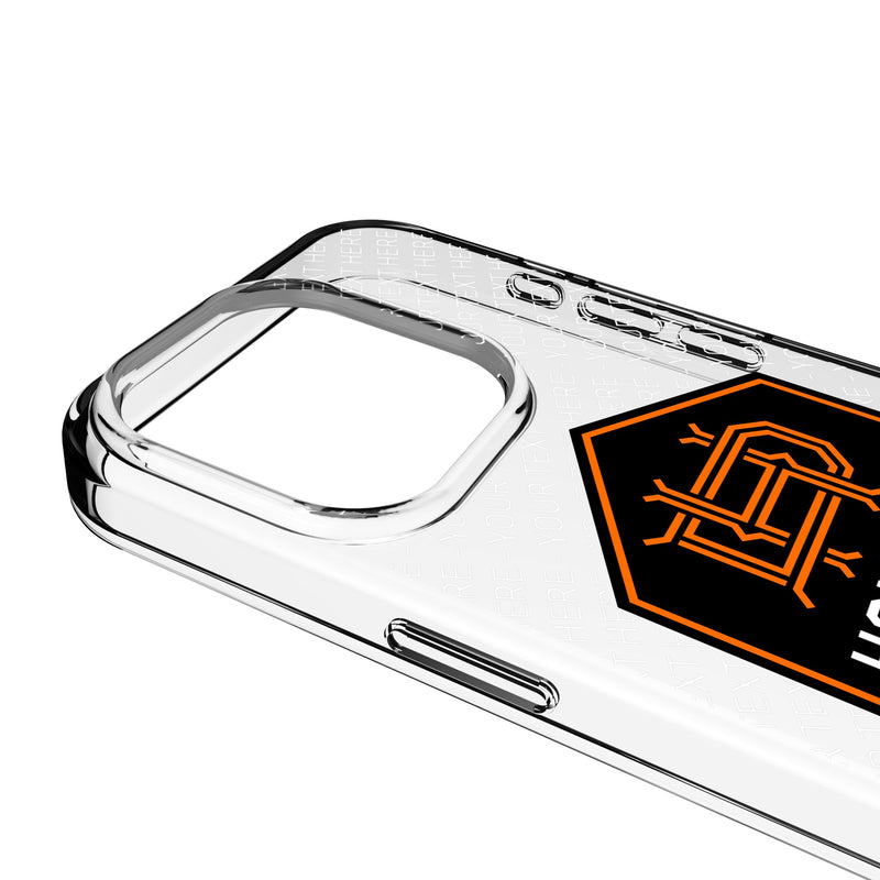 Houston Dynamo Personalized EndZone Plus iPhone Clear Phone Case for Apple iPhone Detail.Jpg
