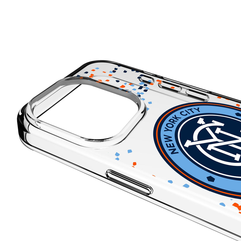New York City FC Confetti iPhone Clear Phone Case for Apple iPhone Detail.Jpg
