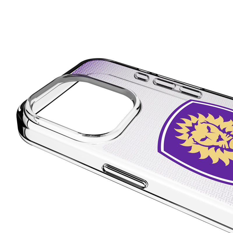 Orlando City Soccer Club Linen iPhone Clear Phone Case for Apple iPhone Detail.Jpg